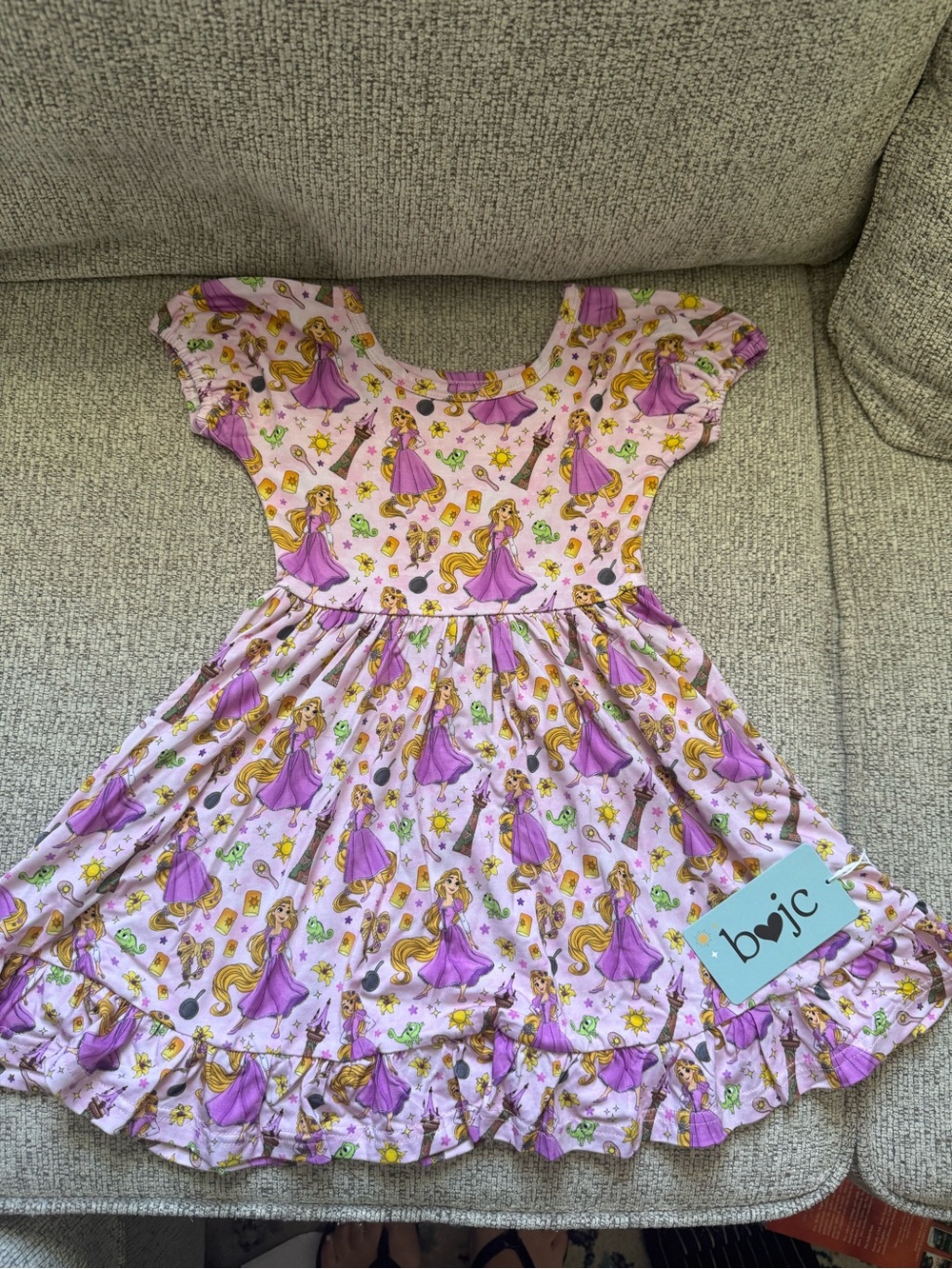Bundle of Joy Company Bamboo Enchanted Locks Short Sleeve Bubble twirl 3T